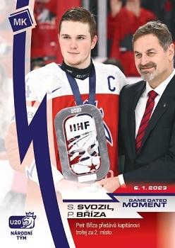 2022-23 Moje karticky Czech Ice Hockey Team #44 Stanislav Svozil / Petr Briza Front
