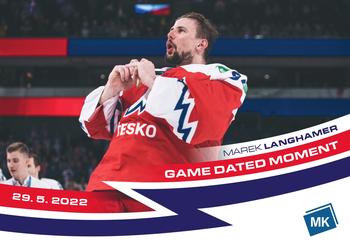 2022-23 Moje karticky Czech Ice Hockey Team #131 Marek Langhamer Front