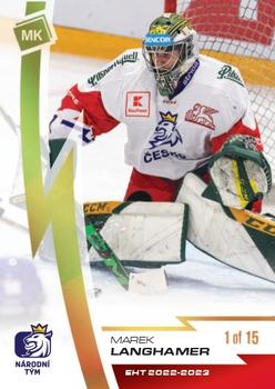 2022-23 Moje karticky Czech Ice Hockey Team - Gold #11 Marek Langhamer Front
