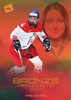 2022-23 Moje karticky Czech Ice Hockey Team - Bronze Medalists Women 2022 #BM-6 Daniela Pejsova Front