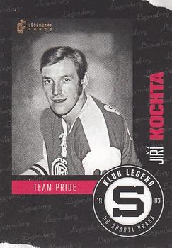 2022 Legendary Cards HC Sparta Praha 1903 Klub Legend #20 Jiri Kochta Front