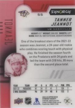 2022-23 Upper Deck Synergy - Red #55 Tanner Jeannot Back