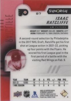 2022-23 Upper Deck Synergy - Red #87 Isaac Ratcliffe Back