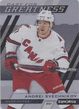 2022-23 Upper Deck Synergy - Cast for Greatness #CG-26 Andrei Svechnikov Front