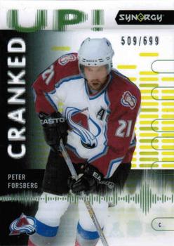 2022-23 Upper Deck Synergy - Cranked Up #CU-PF Peter Forsberg Front