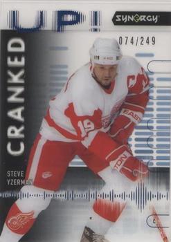 2022-23 Upper Deck Synergy - Cranked Up Blue #CU-SY Steve Yzerman Front