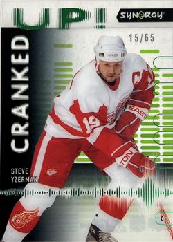 2022-23 Upper Deck Synergy - Cranked Up Green #CU-SY Steve Yzerman Front