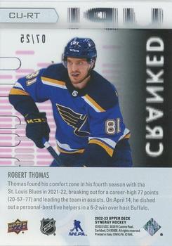 2022-23 Upper Deck Synergy - Cranked Up Pink #CU-RT Robert Thomas Back