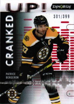 2022-23 Upper Deck Synergy - Cranked Up Red #CU-PB Patrice Bergeron Front