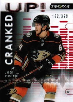 2022-23 Upper Deck Synergy - Cranked Up Red #CU-PE Jacob Perreault Front