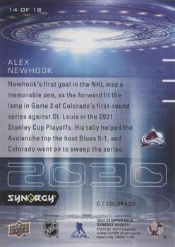 2022-23 Upper Deck Synergy - 2030 #14 OF 18 Alex Newhook Back
