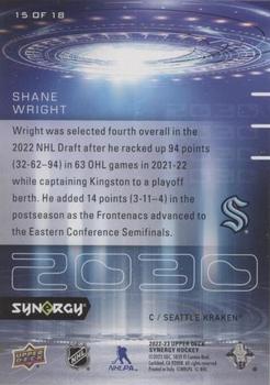 2022-23 Upper Deck Synergy - 2030 #15 OF 18 Shane Wright Back