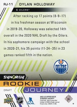 2022-23 Upper Deck Synergy - Rookie Journey Away #RJ-11 Dylan Holloway Back