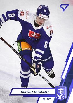 2023 SportZoo Hokejové Slovensko - Blue #39 Oliver Okuliar Front