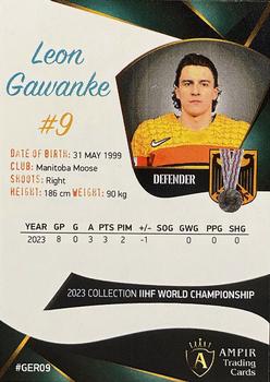 2023 AMPIR IIHF World Championship Team Germany #GER09 Leon Gawanke Back