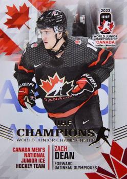 2023 BY Cards IIHF World Junior Championship #16 Zach Dean Front