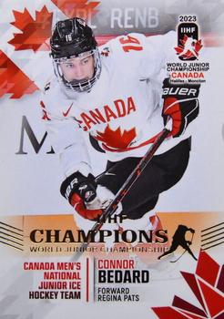 2023 BY Cards IIHF World Junior Championship #18 Connor Bedard Front