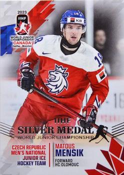2023 BY Cards IIHF World Junior Championship #37 Matous Mensik Front