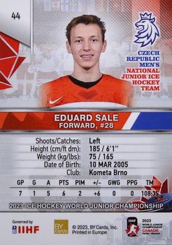 2023 BY Cards IIHF World Junior Championship #44 Eduard Sale Back