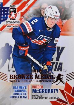 2023 BY Cards IIHF World Junior Championship #57 Rutger McGroarty Front