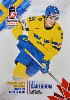 2023 BY Cards IIHF World Junior Championship #84 Leo Carlsson Front