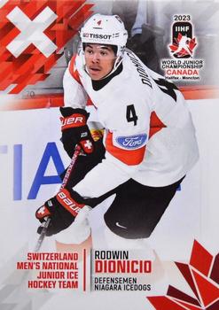 2023 BY Cards IIHF World Junior Championship #136 Rodwin Dionicio Front