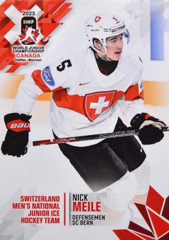 2023 BY Cards IIHF World Junior Championship #137 Nick Meile Front