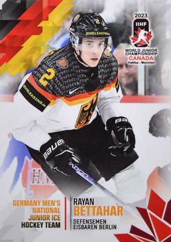 2023 BY Cards IIHF World Junior Championship #157 Rayan Bettahar Front