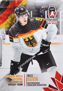 2023 BY Cards IIHF World Junior Championship #159 Nils Elten Front