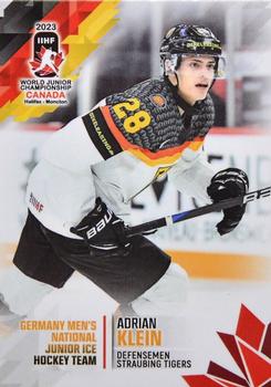 2023 BY Cards IIHF World Junior Championship #163 Adrian Klein Front