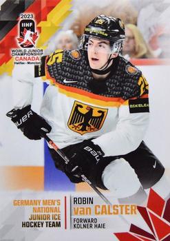 2023 BY Cards IIHF World Junior Championship #173 Robin van Calster Front