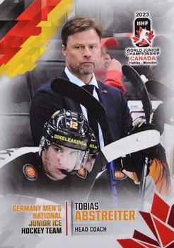 2023 BY Cards IIHF World Junior Championship #174 Tobias Abstreiter Front