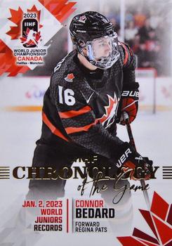 2023 BY Cards IIHF World Junior Championship #CH1 Connor Bedard Front