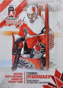 2023 BY Cards IIHF World Junior Championship #196 Thomas Pfarrmaier Front