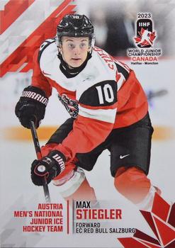 2023 BY Cards IIHF World Junior Championship #206 Max Stiegler Front