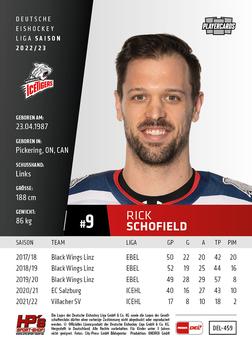2022-23 Playercards Update (DEL) #459 Rick Schofield Back