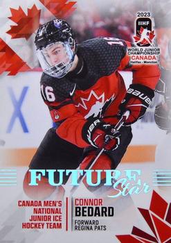 2023 BY Cards IIHF World Junior Championship - Future Stars #FS01 Connor Bedard Front