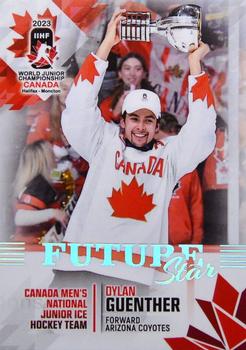 2023 BY Cards IIHF World Junior Championship - Future Stars #FS04 Dylan Guenther Front