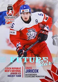 2023 BY Cards IIHF World Junior Championship - Future Stars #FS07 David Jiricek Front