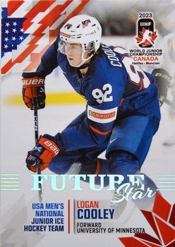2023 BY Cards IIHF World Junior Championship - Future Stars #FS15 Logan Cooley Front