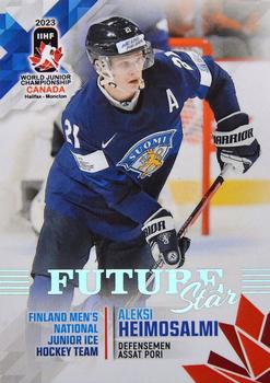 2023 BY Cards IIHF World Junior Championship - Future Stars #FS22 Aleksi Heimosalmi Front