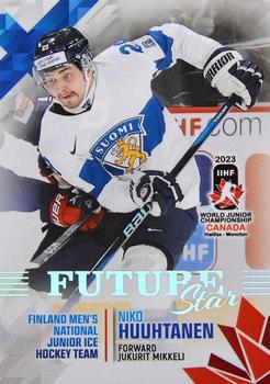 2023 BY Cards IIHF World Junior Championship - Future Stars #FS23 Niko Huuhtanen Front