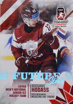 2023 BY Cards IIHF World Junior Championship - Future Stars #FS37 Bogdans Hodass Front
