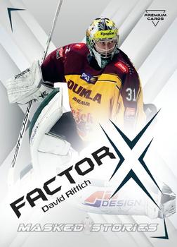 2022 Premium Cards Masked Stories - Factor-X #FX-02 David Rittich Front