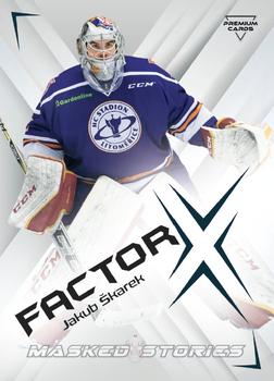 2022 Premium Cards Masked Stories - Factor-X #FX-06 Jakub Skarek Front