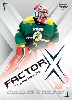 2022 Premium Cards Masked Stories - Factor-X #FX-09 Jaroslav Pavelka Front