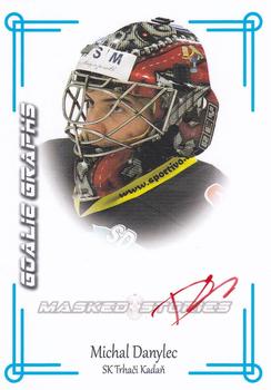 2022 Premium Cards Masked Stories - Goalie Graphs Red #GG-MDA Michal Danylec Front