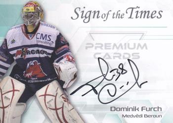 2022 Premium Cards Masked Stories - Sign of the Times Black #SOF-DFU Dominik Furch Front