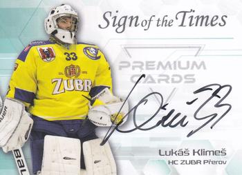 2022 Premium Cards Masked Stories - Sign of the Times Black #SOF-LKL Lukas Klimes Front