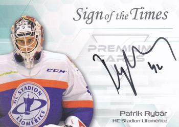 2022 Premium Cards Masked Stories - Sign of the Times Black #SOF-PRY Patrik Rybar Front